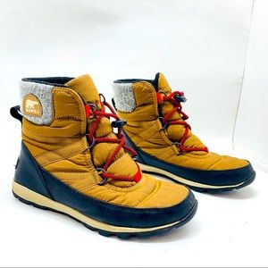 Sorel Whitney Short Lace Snow Boots Sz 5 Elk